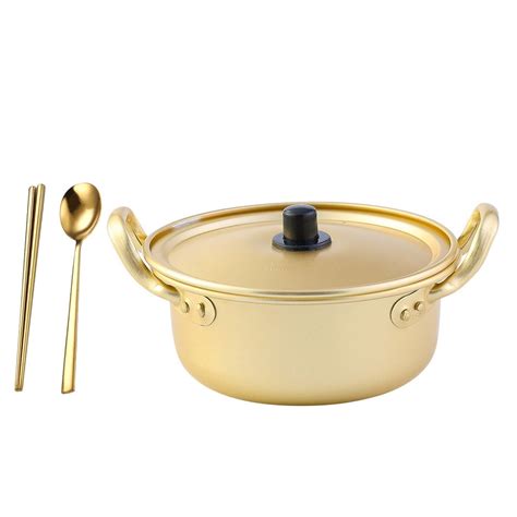 Korean Ramen Pot Ramen Cooker Aluminum Korean Pot Ramyun Pot With Lid