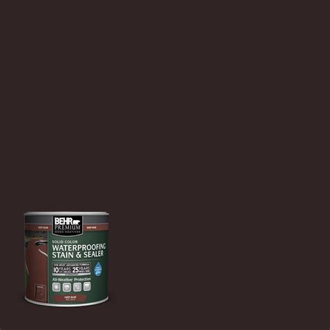 Behr Premium Oz Sc Chestnut Solid Color Waterproofing Stain And