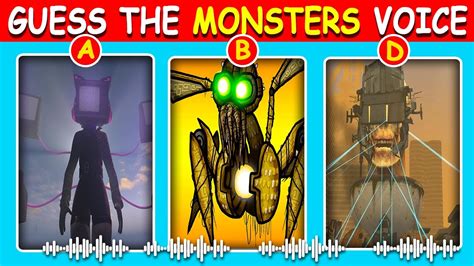 Guess The Voice The Monsters №39 Skibidi Toilet And Tv Woman Fanmade