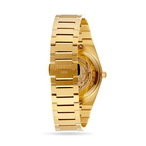 Tissot Prx Powermatic 80 40mm Mens Watch Gold T1374073302100 Mayors