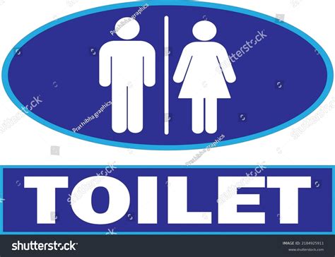 Toilet Sign Board Vector Printable Stock Vector (Royalty Free) 2184925911 | Shutterstock