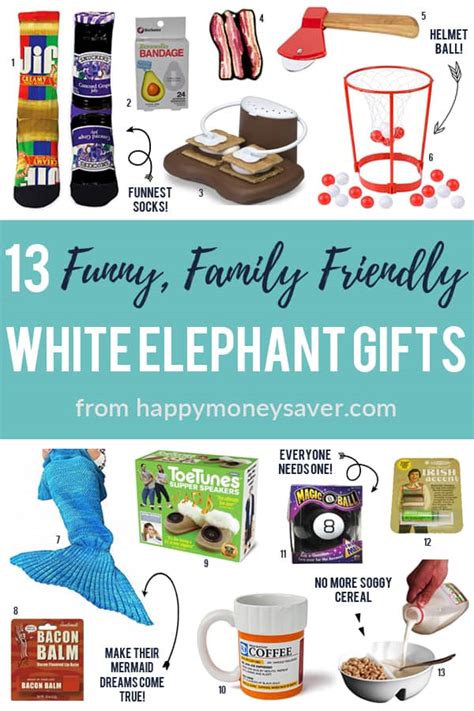 13 Funny White Elephant Gifts (Family Friendly) - Happy Money Saver