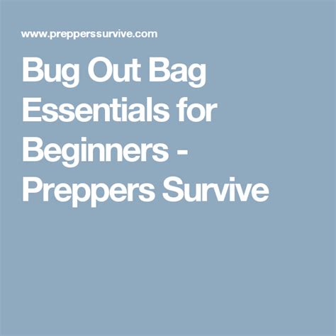 72 Hour Bug Out Bag Checklist For Beginners Preppers Survive Prepper Survival Prepper