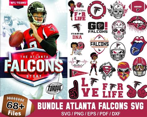 Atlanta Falcons Svg Bundle Over 68 Unique Football Designs Wiki Svg