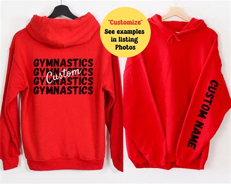 Custom Gymnastics Hoodie Gymnastics Gymnastics Mom Gymnastics