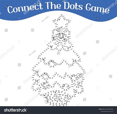 Connect Dots Draw Game Kids Puzzle Stock Vector (Royalty Free) 2172974019 | Shutterstock