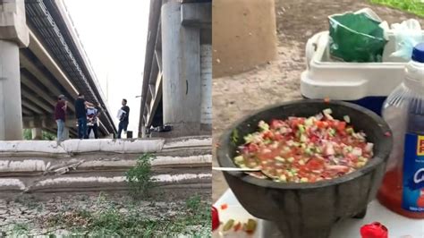 Jóvenes de Culiacán arman convivio con ceviche y banda en el Parque