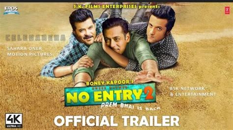 No Entry Official Trailer Update Salman Khan Anil Kapoor Jahnvi