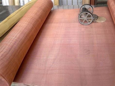 Copper Woven Mesh With Many Opening Sizes Available