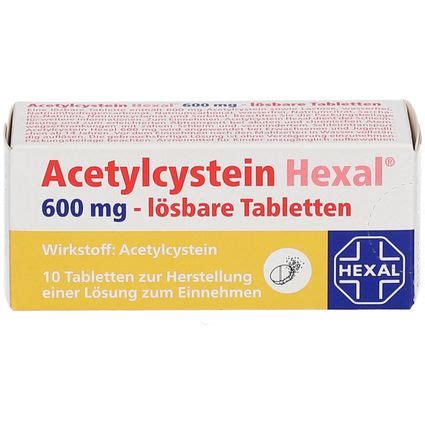 Acetylcystein Hexal 600 Mg 10 St Shop Apotheke