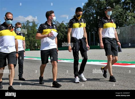 Esteban Ocon Fra Renault F Team Walks The Circuit With The Team