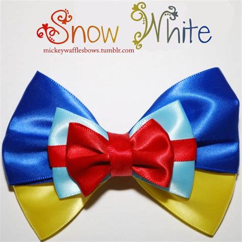 Snow White Hair Bow 8 Liked On Polyvore Hair Ribbons Ribbon Hair