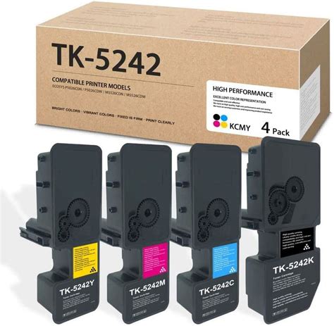 TK5242 TK 5242 4 Color Toner Cartridge Set TK 5242K TK 5242C TK