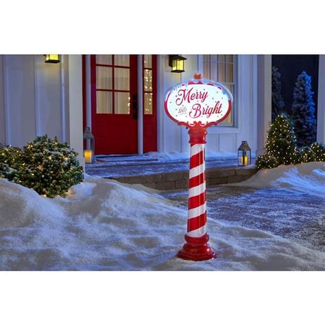 Outdoor Lighted Metal Merry Christmas Sign For Commercial, 43% OFF