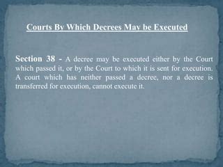 Stay On Execution Of Decree Ppt