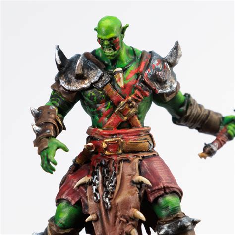 3d Printable Orc Warriors Set 6 Miniatures 32mm Pre Supported By White