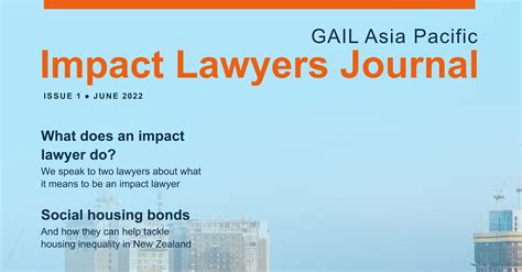 Gail Asia Pacific Presents Impact Lawyers Journal Global Alliance Of