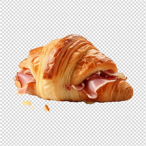 Premium Psd Croissant Isolated On Transparent Background