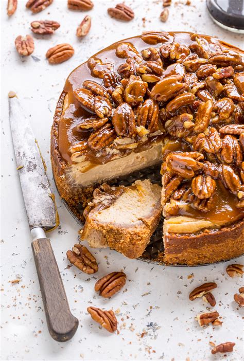 Pecan Pie Cheesecake - Baker by Nature