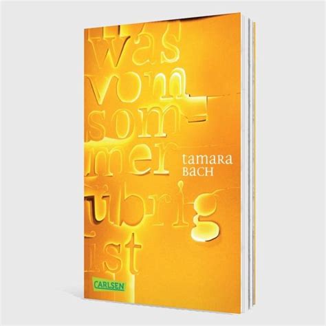 was vom Sommer übrig ist von Tamara Bach als Taschenbuch bücher de