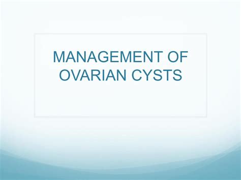 Pdf Management Of Ovarian Cysts Obgyan Pdf Management Of