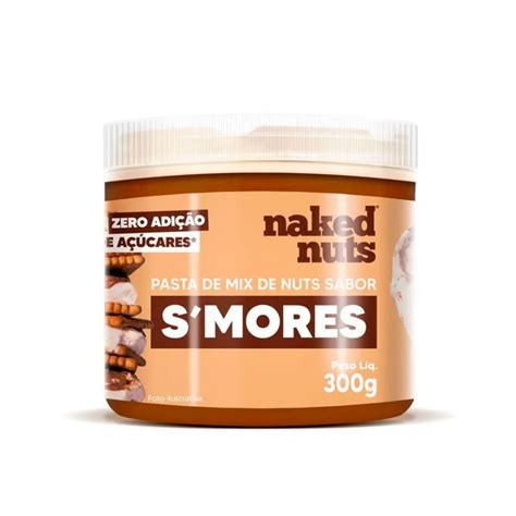 Pasta de Mix de Nuts Sabor Smores Zero Açúcar Naked Nuts g Meu Mercado Fit