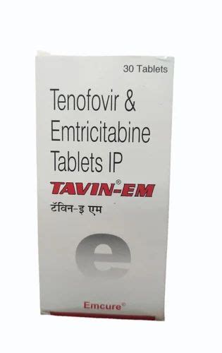 Tenofovir Emtricitabine Tavin EM HIV Tablets Emcure 300 Mg At Rs 1000