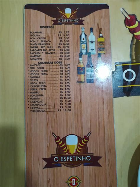 Menu Em O Espetinho Pub Bar Garanhuns