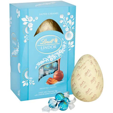 Lindor Milk Chocolate Easter Egg With Salted Caramel Truffles 260g Wilko