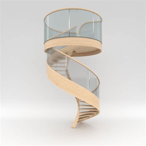 Spiral Staircase 3D Model 49 Dxf Max Obj Fbx 3ds Dwg Free3D