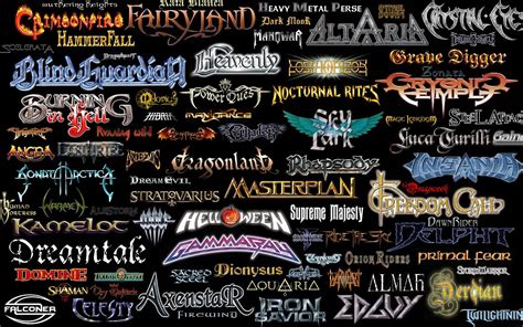 Power Metal Band Logos