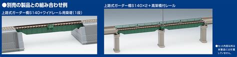 上路式ガーダー橋S140 F 深緑 PC橋脚2本付 製品情報製品検索鉄道模型 トミックス 公式サイト株式会社トミーテック