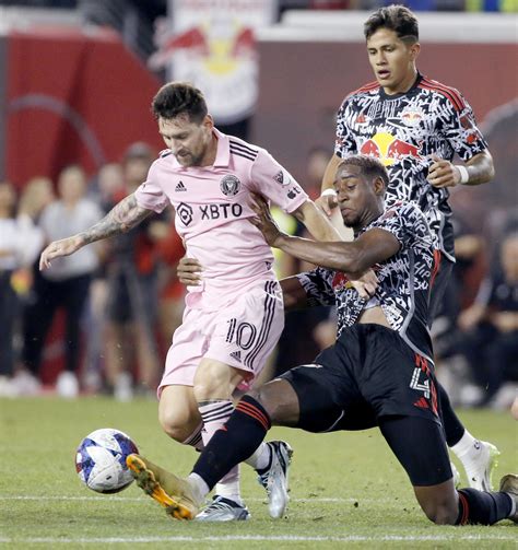 Lionel Messi Plays And Scores Thrilling Fans At Red Bull Arena