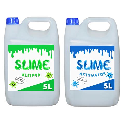 ZESTAW DO SLIME KLEJ PVA 5 LITRÓW AKTYWATOR 5L 13357739362 Allegro pl