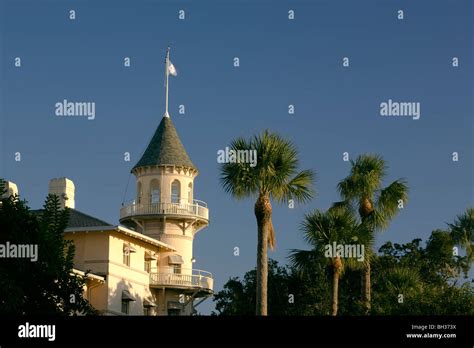 Georgia The Jekyll Island Club Hotel On Jekyll Island Near The Town