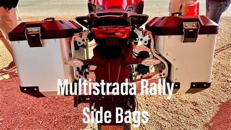 2023 Ducati Multistrada V4 Rally Side Cases Review YouTube