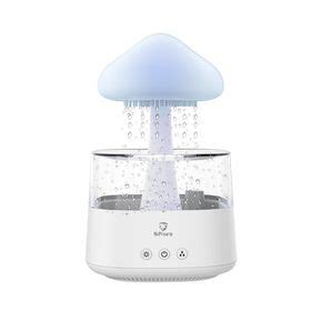 Colourful Mushroom Rain Cloud Humidifier Water Drops Diffuser Ml