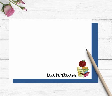 Teacher stationery set personalized teacher stationary | Etsy