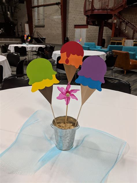 Ice Cream Social Center Piece Birthday Party Themes Party