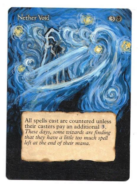 Magic The Gathering Nether Void Artist Alter Legends Rare Ebay