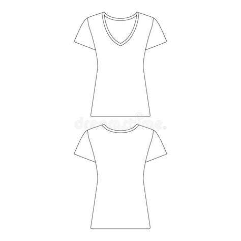 V Neck Shirt Outline Stock Illustrations 952 V Neck Shirt Outline Stock Illustrations Vectors