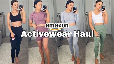 Amazon Activewear Haul Cute And Affordable Workout Clothes Gymshark Dupes Youtube