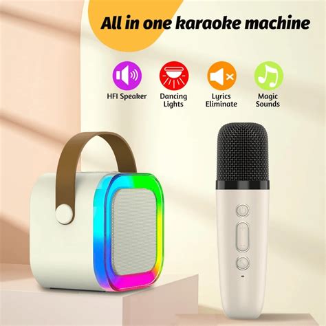 SENBOWE Alto Falante De Karaoke Sem Fio K12 2 Microfones Mini Alto