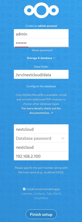 Howto Setup Nextcloud Haefelfinger Techblog