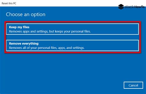 How To Reset Windows 10 To Factory Settings StackHowTo