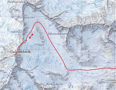 Galenstock Skitour Über Nordgrat von der Albert Heim Hütte für