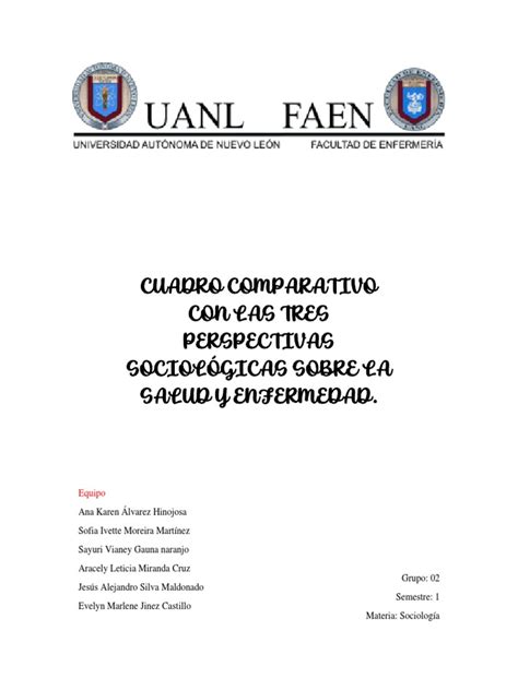 Cuadro Comparativo De Sociología Pdf Sociología Ideologías