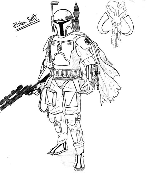 Lego Star Wars Boba Fett Coloring Pages