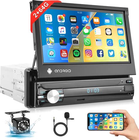 Hikity 8Core 4G 64G Android 10 Autoradio 1 Din Carplay Android Auto