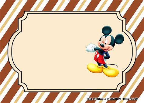 Printable Mickey Mouse Name Tags